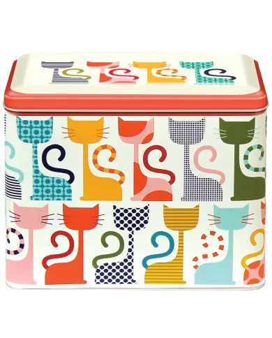 Cat Print Storage Tin