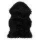 Black Faux Sheepskin Rug - animal friendly luxury
