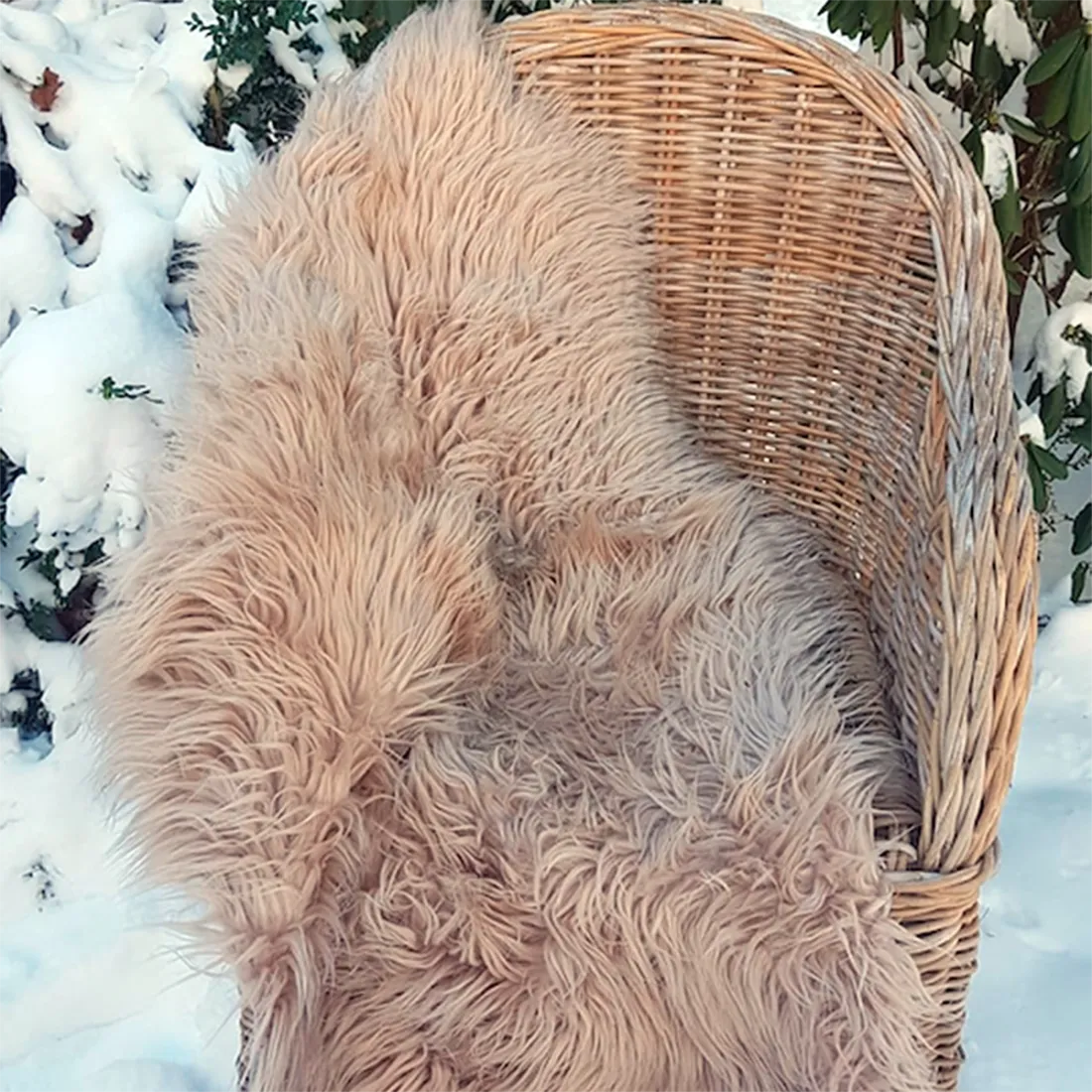 Imitatie Schapenvacht Beige XL - extra lang en zacht kleed