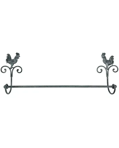 Rustic Rooster Towel Rack