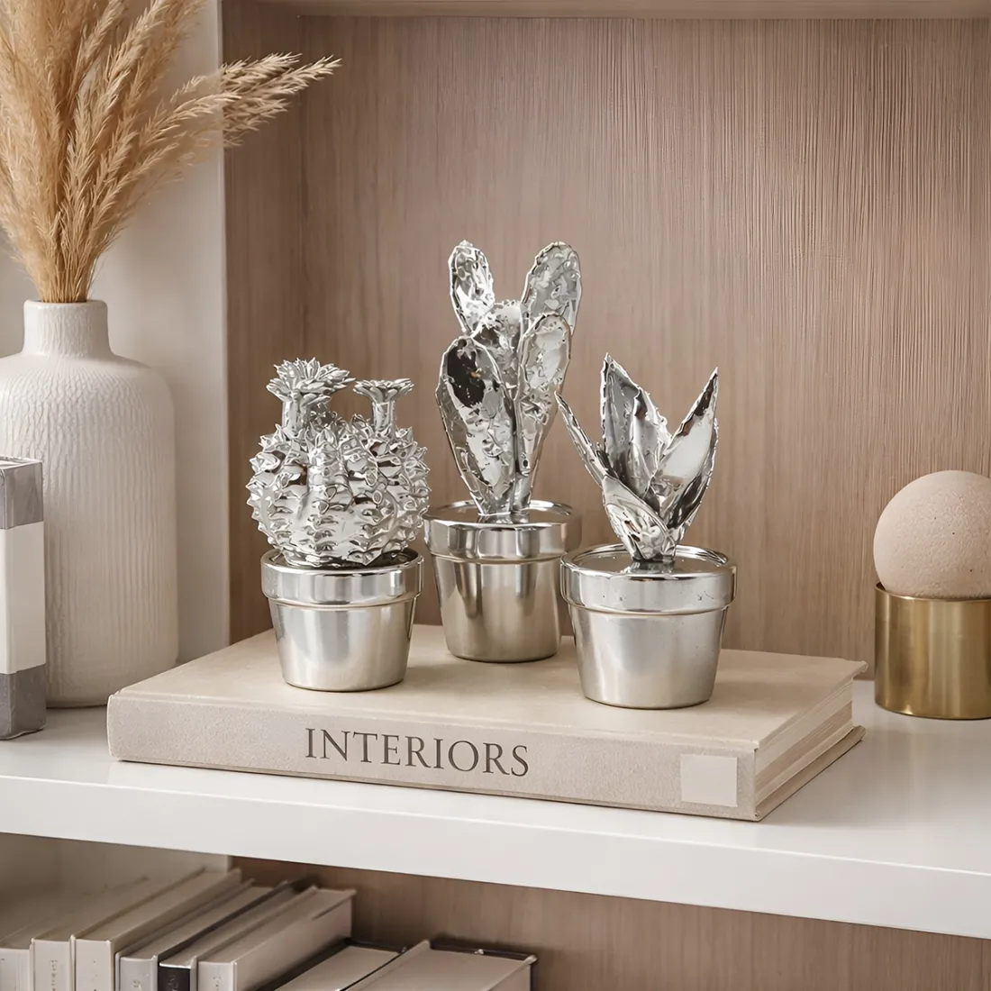 Succulent Cactus Ornament Set