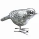 Silver Bird Ornaments