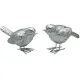 Silver Bird Ornaments
