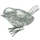 Silver Harmony Bird Ornament Set