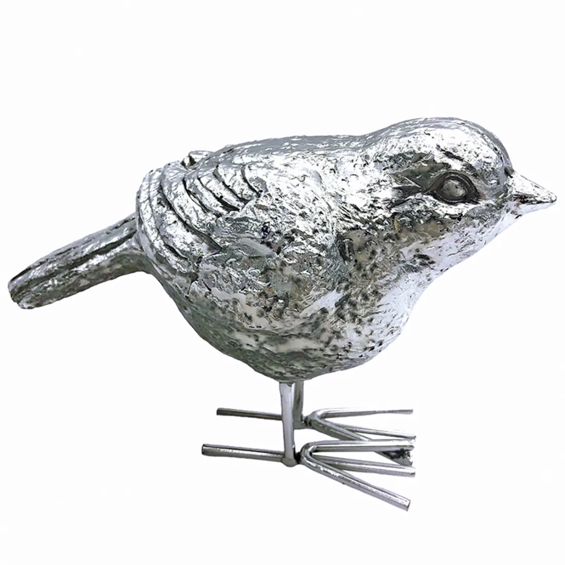 Silver Harmony Bird Ornament Set