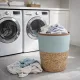 Seagrass Laundry Basket Blue - strong and sustainable