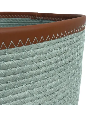 Seagrass Laundry Basket Blue - strong and sustainable