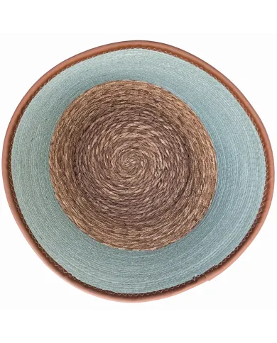 Seagrass Laundry Basket Blue - strong and sustainable