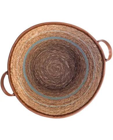 Ronde wasmand met handvatten - stijlvol en praktisch in huis