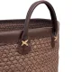 Laundry basket with handles in brown - style and practicality
