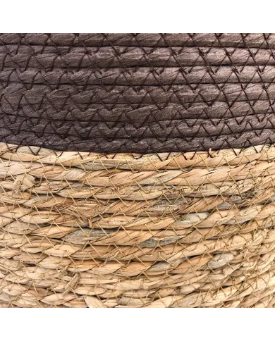 Laundry basket with handles in brown - style and practicality