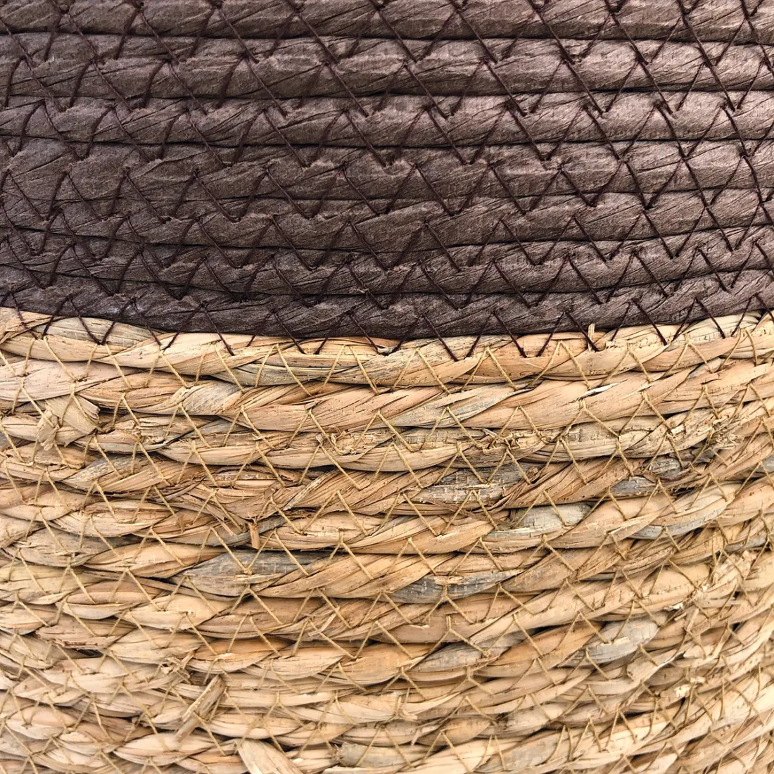 Laundry basket with handles in brown - style and practicality