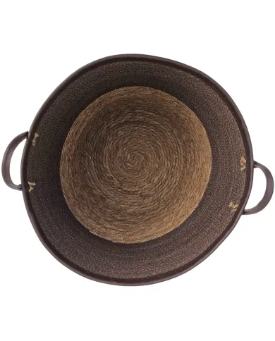 Laundry basket with handles in brown - style and practicality