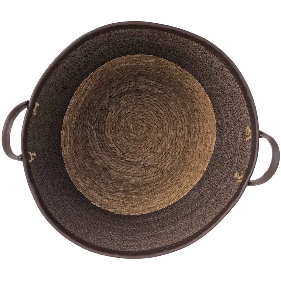 Laundry basket with handles in brown - style and practicality