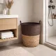 Laundry basket with handles in brown - style and practicality