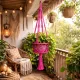 Macramé Plant Hanger Pink