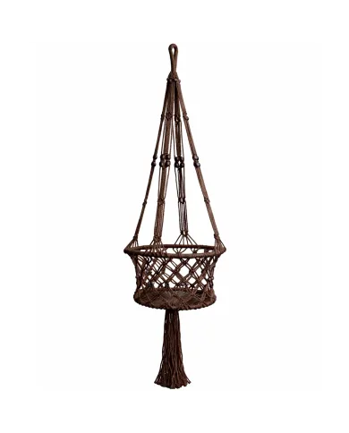 Macramé Plantenhanger Bruin