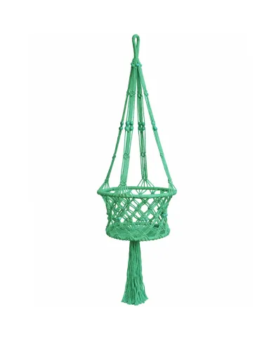 Macramé Plantenhanger Groen