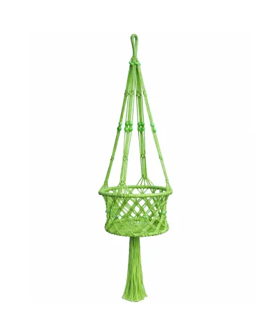 Macramé Plant Hanger Lime Green