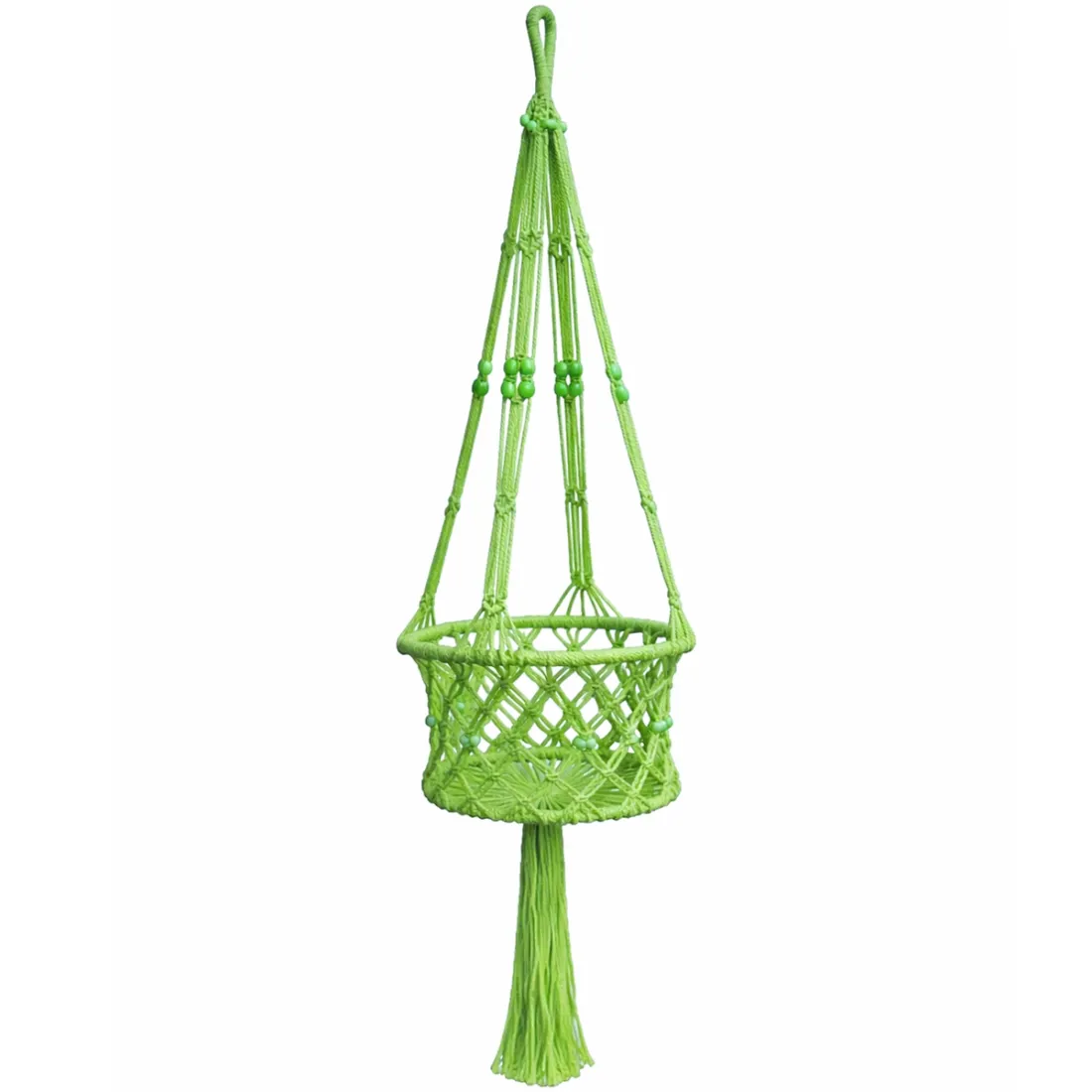 Macramé Plant Hanger Lime Green