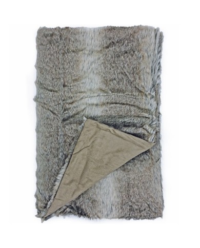 Faux Fur Throw Taupe 130x170