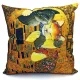 Klimt The Kiss Cat Cushion Cover