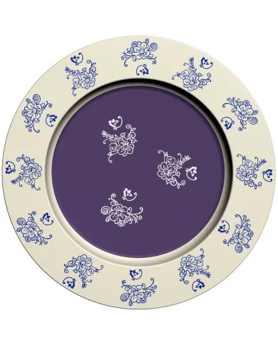 Onderbord in Floral Lace Blue