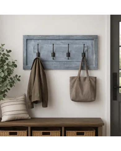 Wooden Panel Shutter - Greywash