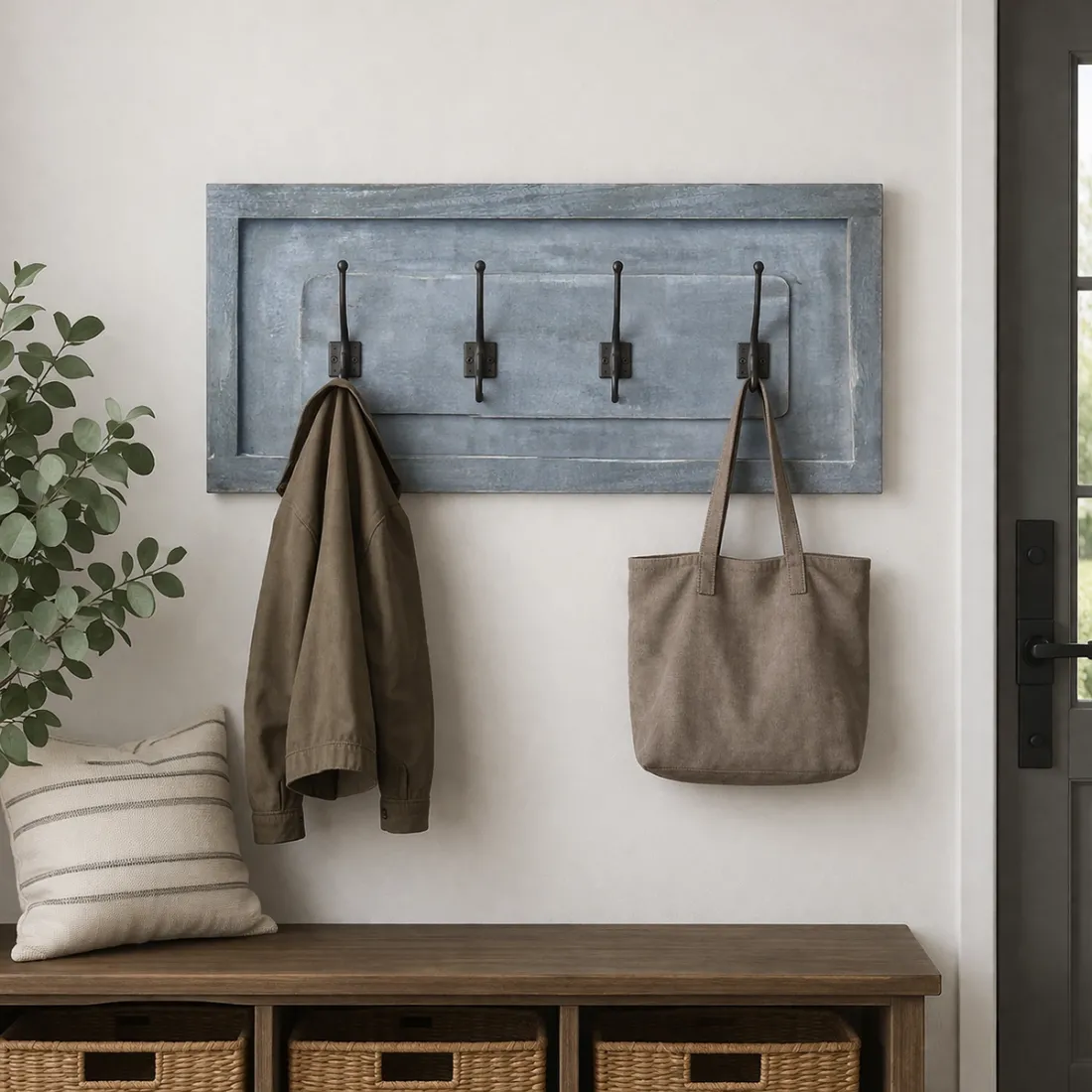 Wooden Panel Shutter - Greywash