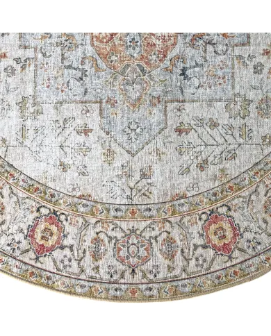 Rond Vloerkleed Beige - Makkelijk schoon te maken & duurzaam