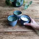 Boho cappuccino set - each piece is unique