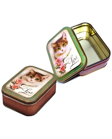 Nostalgia Cat Tin Box