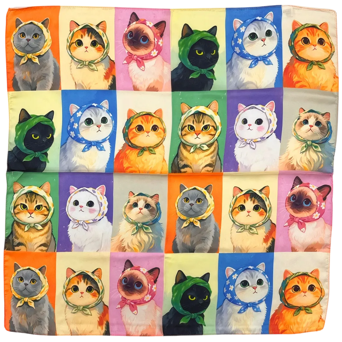 Cat Muse Katten Sjaal Blauw
