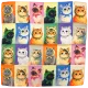 Cat Muse Katten Sjaal Blauw
