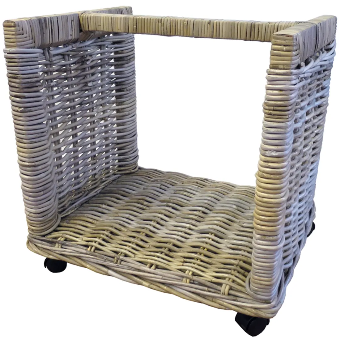 Kubu Log Basket on Wheels
