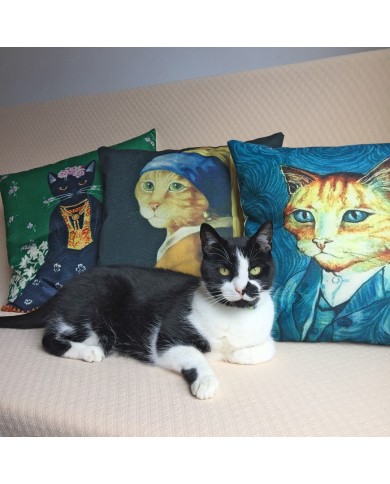 Katten Kussen Meisje met de Parel Katten Kussen Meisje met de Parel