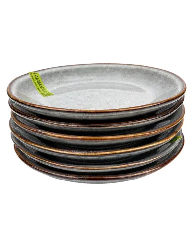 Petit Four Plates in Grey