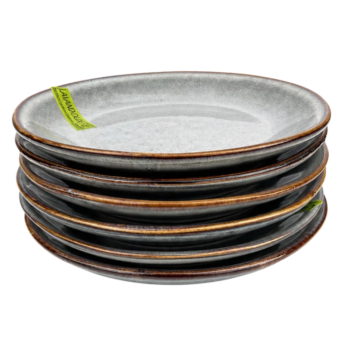 Petit Four Plates in Grey