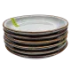 Petit Four Plates in Grey