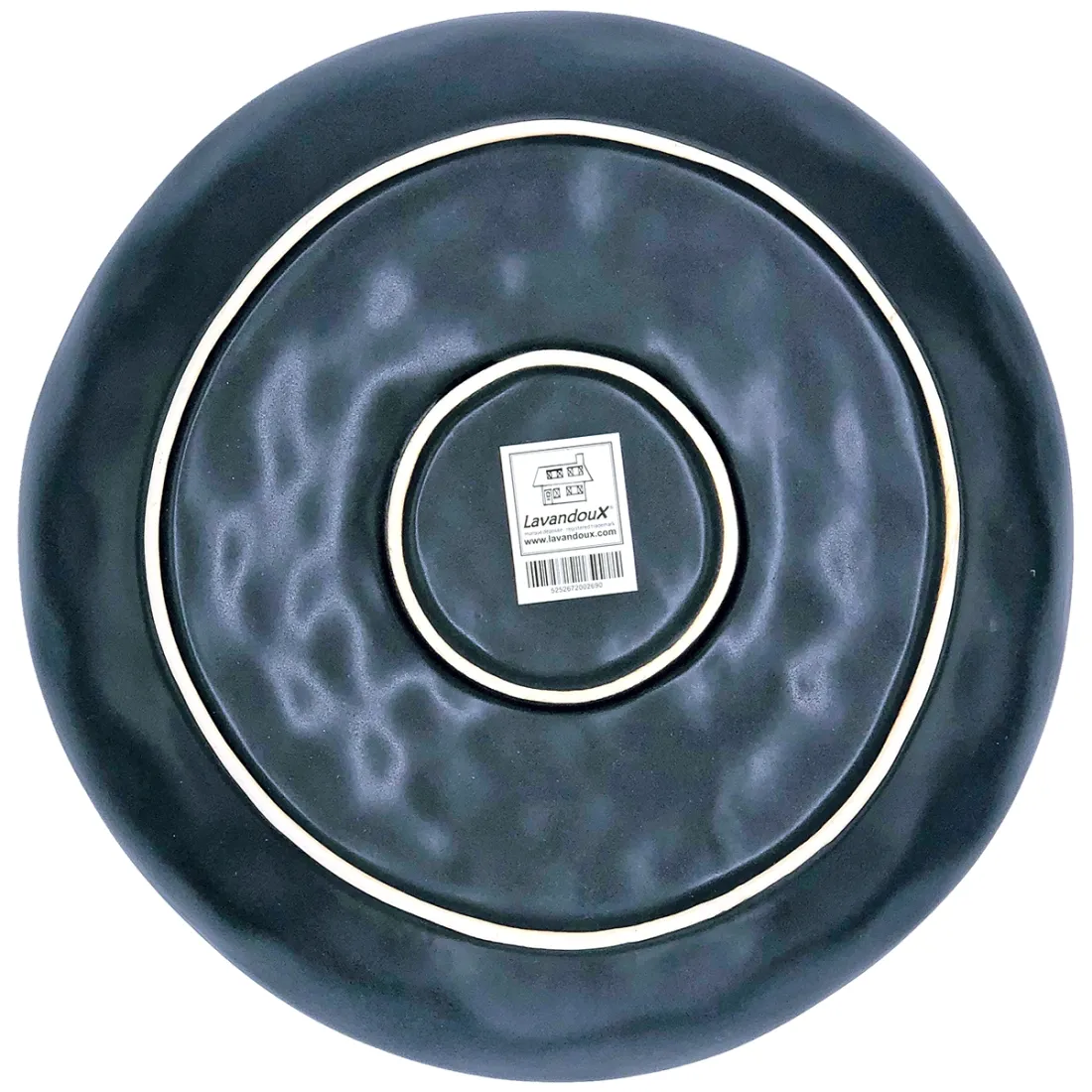 Stoneware Side Plate Set in Green - a real eye-catcher!