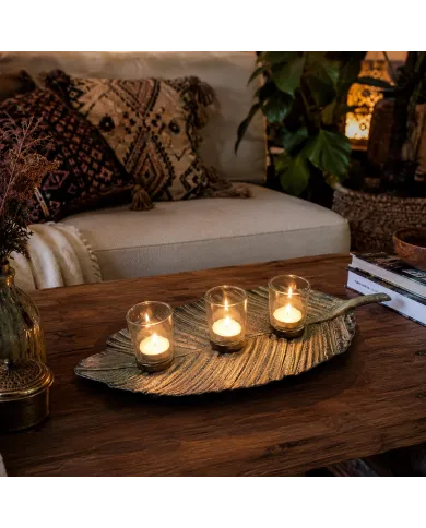 Leaf Tea-Light Holder