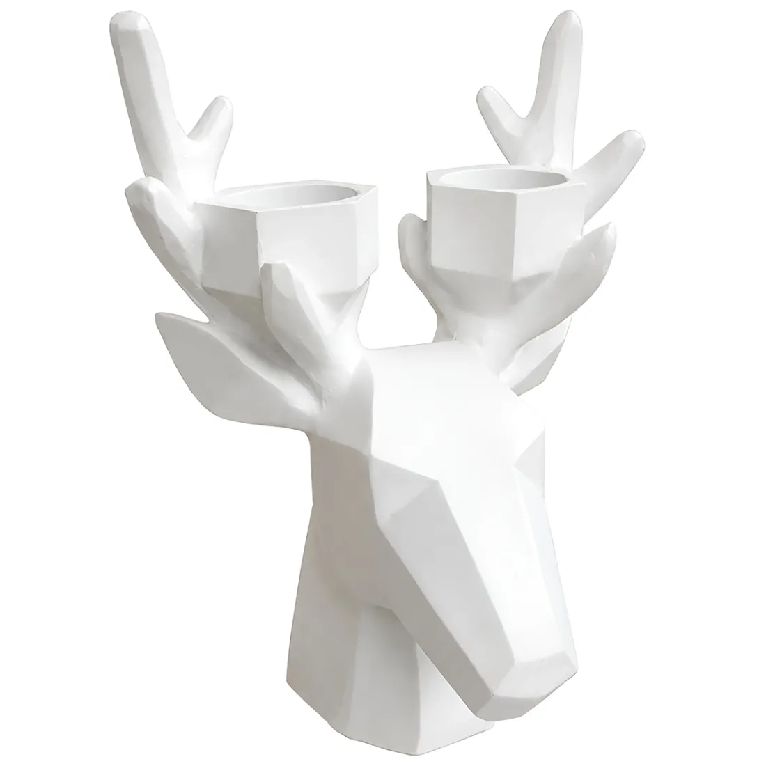 Nordic Geometric Deer Head Theelichthouder