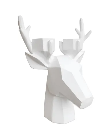 Nordic Geometric Deer Head Tealight Holder