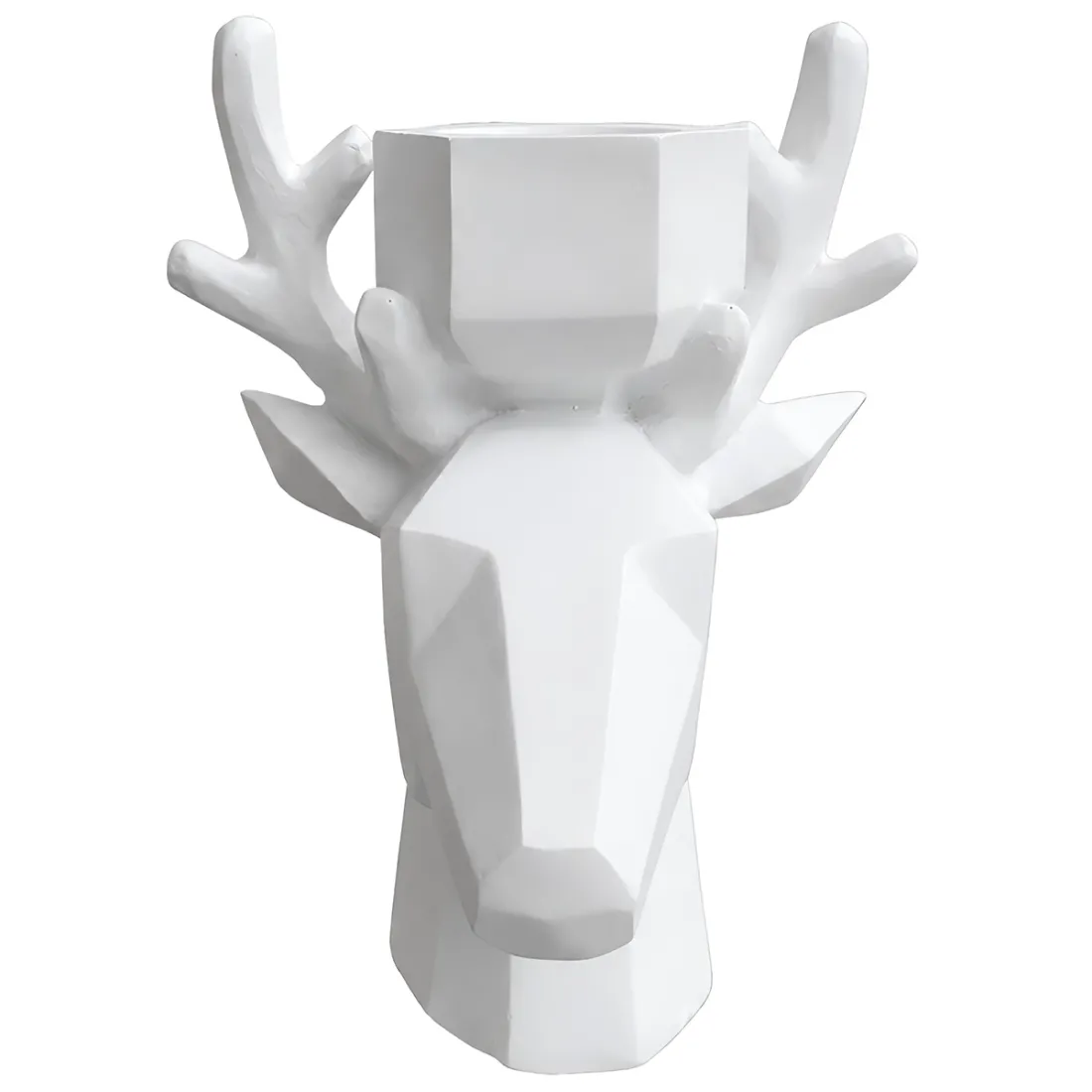 Nordic Geometric Deer Head Tealight Holder