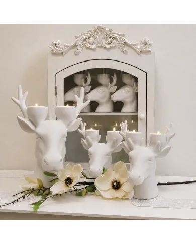 Nordic Stag Deer Head Tealight Holder