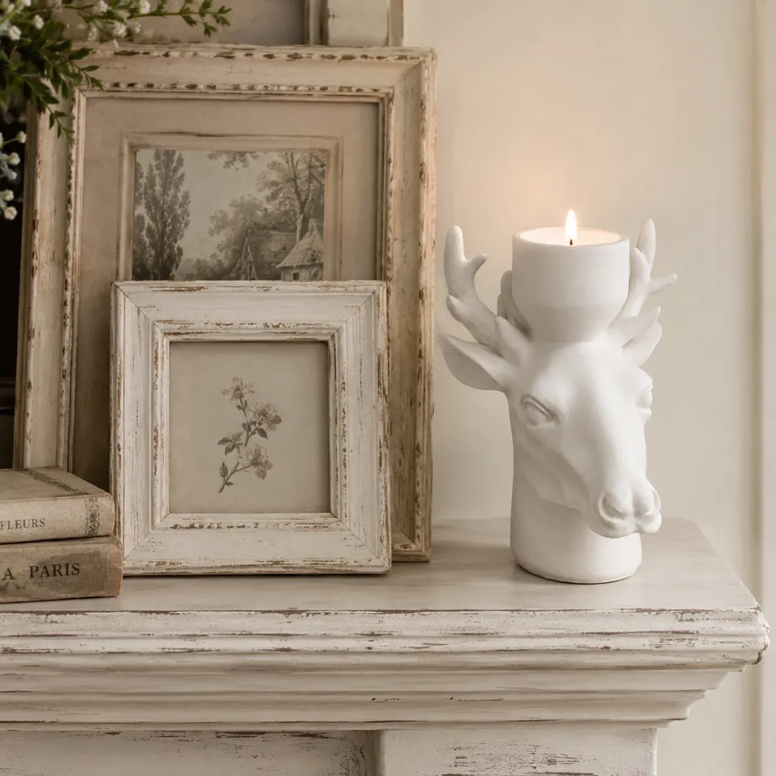 Nordic Stag Deer Head Tealight Holder