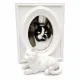 Cat Photo Frame in White - for cherished pet memories