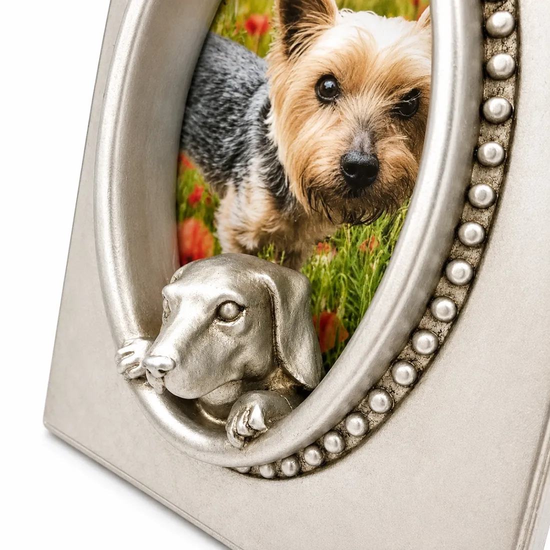Fotolijstje Hond in Zilver - leuk kado voor hondenliefhebber