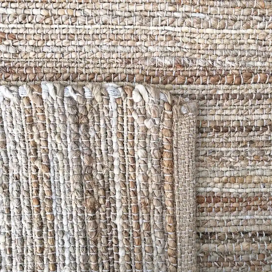 Jute Vloerkleed Anantapur - handgeweven door ambachtslieden