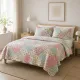Spring Floral Bedsprei Roze - bloeiende frisse uitstraling!